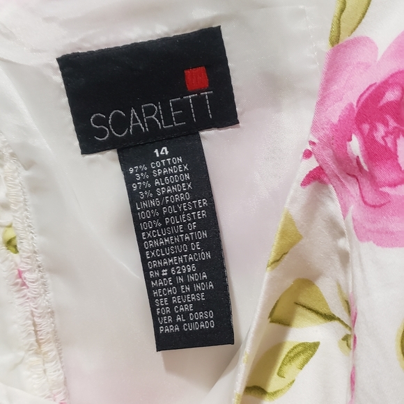 Women's a-line floral dress size 14 - Picture 3 of 3